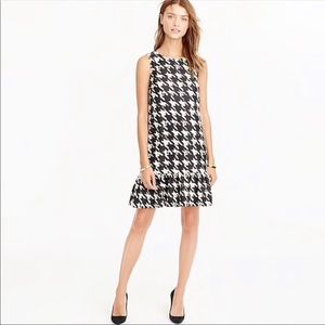 J. Crew Houndstooth Ruffle Dress - size 14